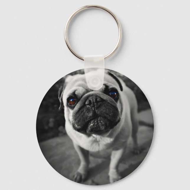 Chaveiro Pug bonito (Frente)
