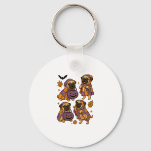 Chaveiro Pug Dog Ghost Halloween Spooky