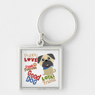 Chaveiro Pug Dog Melhor Amigo