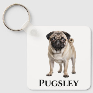Chaveiro Pug Personalize