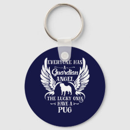 Chaveiro Pug pet dog angel