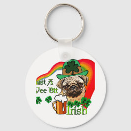 Chaveiro Pug St Patricks