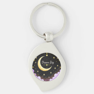 Chaveiro Pulse Grande Lua e Estrelas Pingente Inspirador
