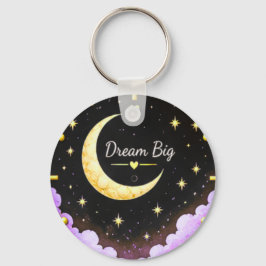 Chaveiro Pulse Grande Lua e Estrelas Pingente Inspirador