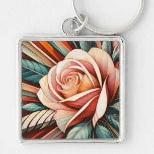Chaveiro Pulseira Chave Rosácea Art Déco