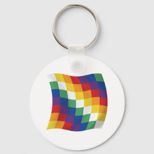 Chaveiro Pulseira com a Bandeira Aymara