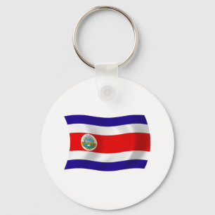 Chaveiro Pulseira com a Bandeira da Costa Rica