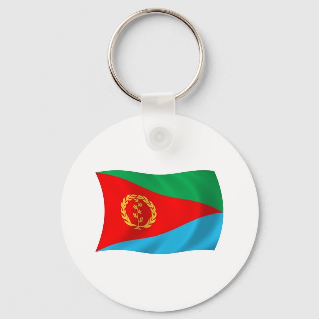 Chaveiro Pulseira com a Bandeira da Eritreia (Frente)