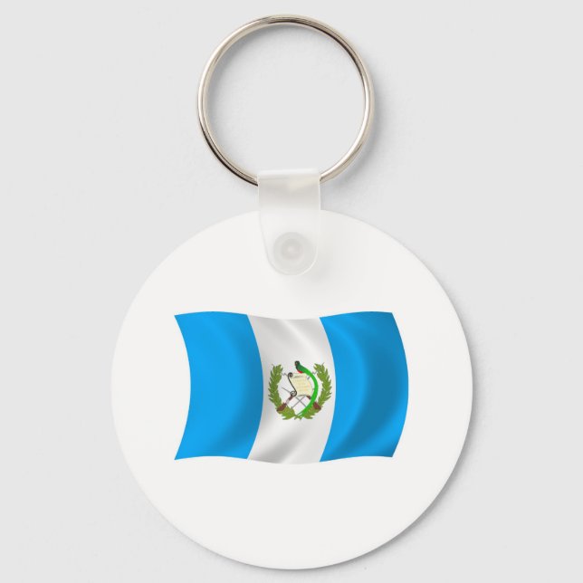Chaveiro Pulseira com a Bandeira da Guatemala (Frente)