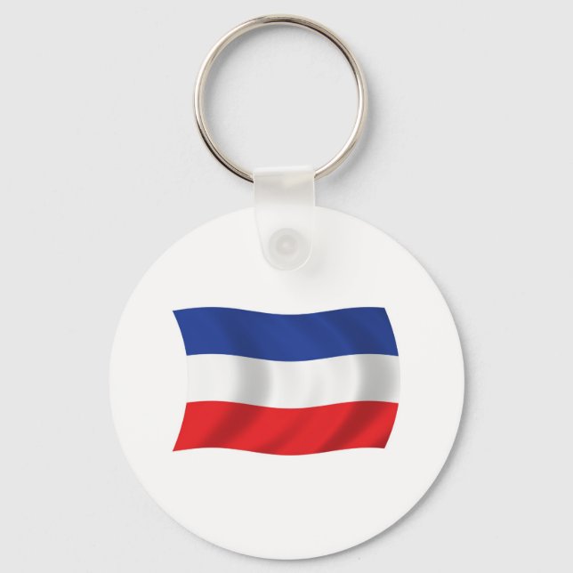 Chaveiro Pulseira com a Bandeira da Iugoslávia (Frente)