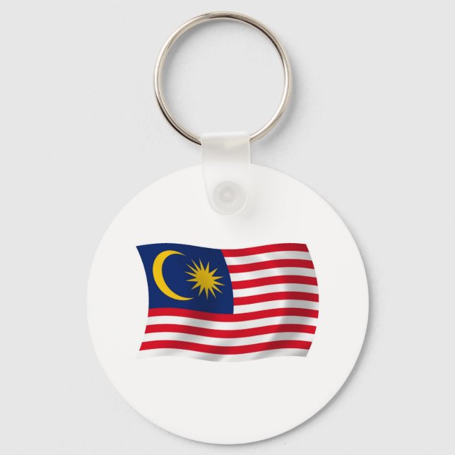 Chaveiro Pulseira com a bandeira da Malásia (Frente)