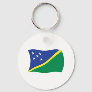 Chaveiro Pulseira com a bandeira das Ilhas Salomão