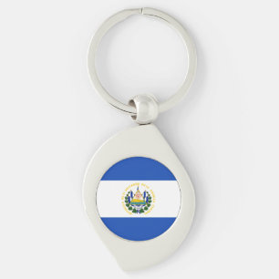 Chaveiro Pulseira com a Bandeira de El Salvador