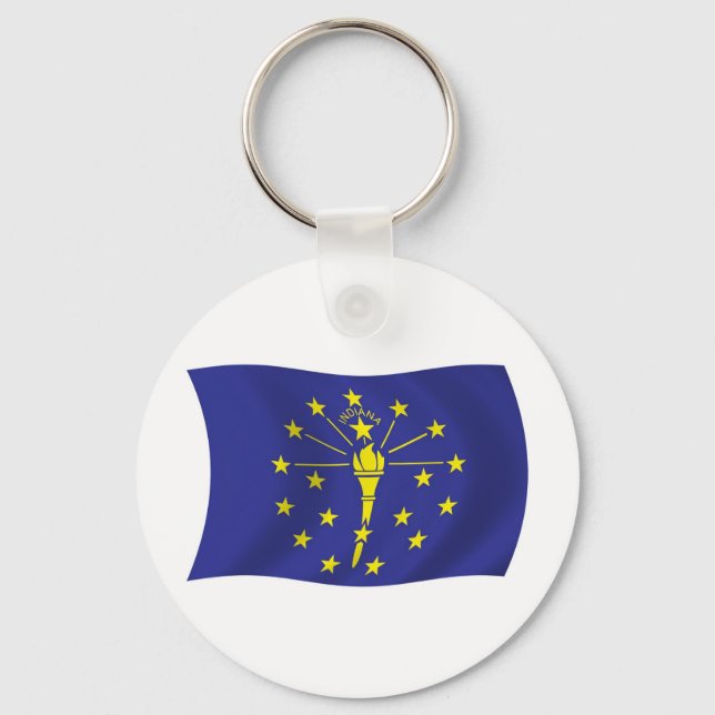 Chaveiro Pulseira com a bandeira de Indiana (Frente)
