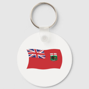 Chaveiro Pulseira com a bandeira de Manitoba