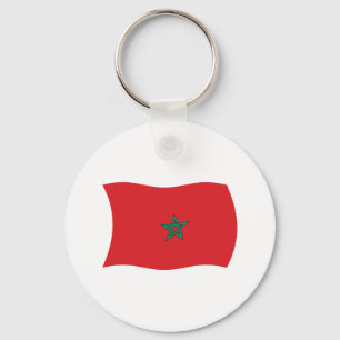 Chaveiro Pulseira com a Bandeira de Marrocos