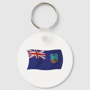 Chaveiro Pulseira com a bandeira de Montserrat