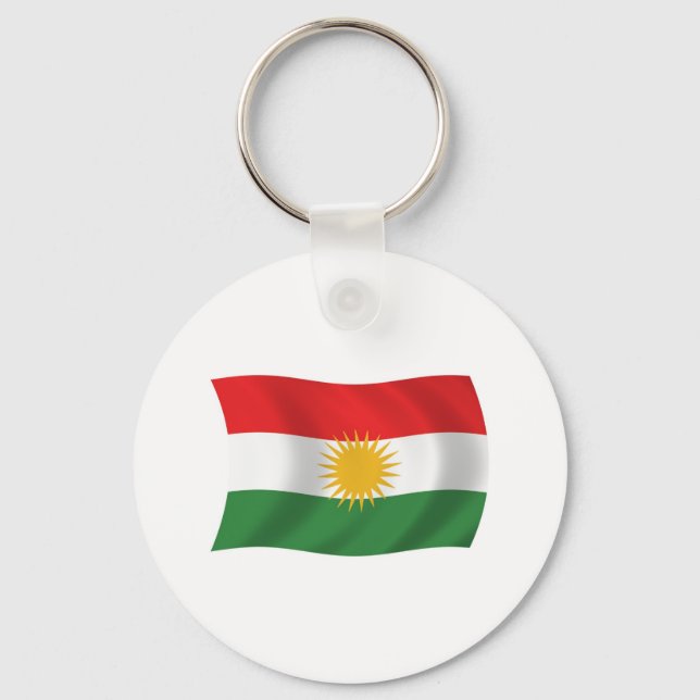 Chaveiro Pulseira com a bandeira do Curdistão (Frente)