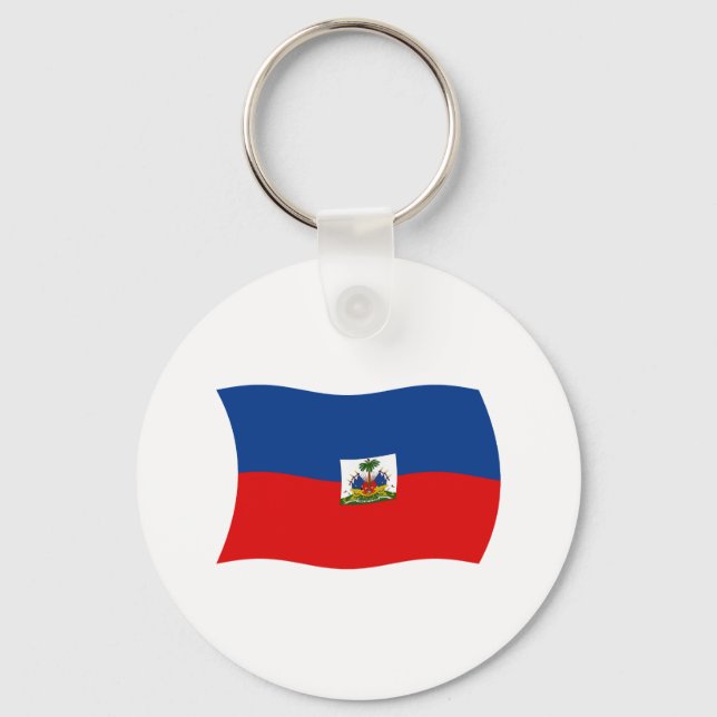 Chaveiro Pulseira com a Bandeira do Haiti (Frente)