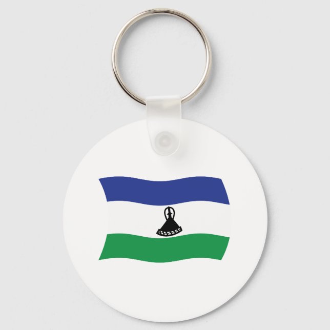 Chaveiro Pulseira com a Bandeira do Lesoto (Frente)