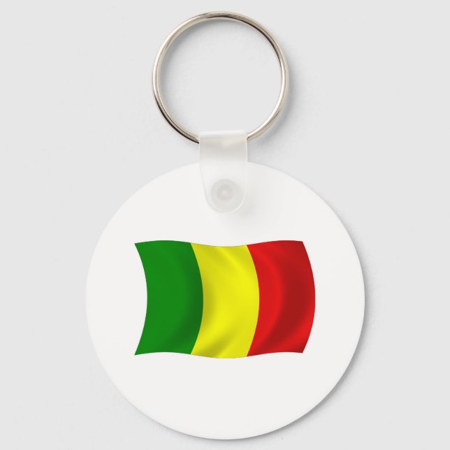 Chaveiro Pulseira com a bandeira do Mali (Frente)