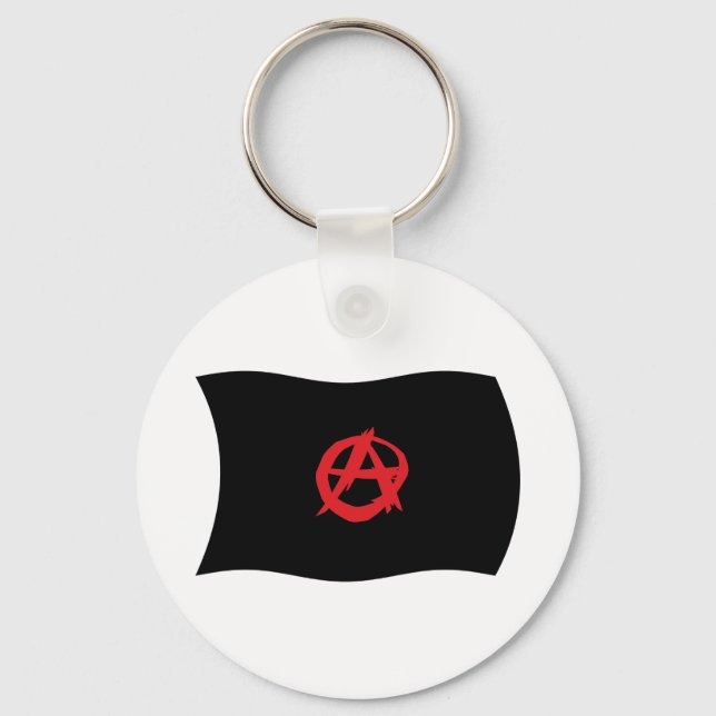 Chaveiro Pulseira com a bandeira do movimento anarquista (Frente)
