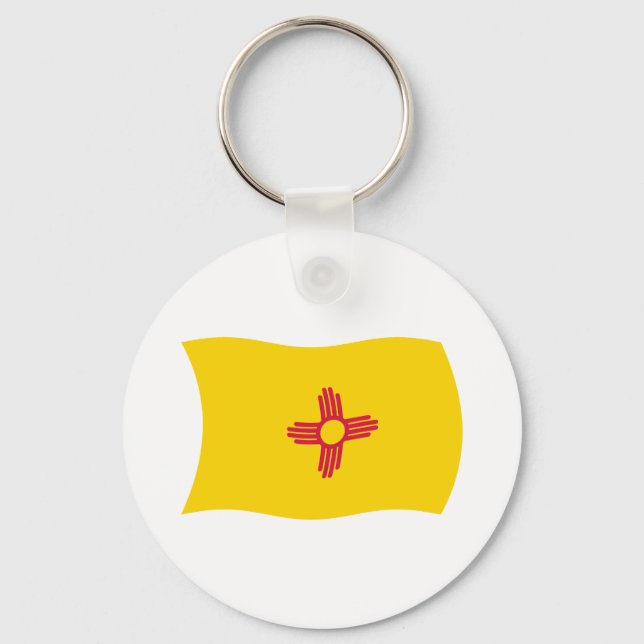 Chaveiro Pulseira com a Bandeira do Novo México (Frente)