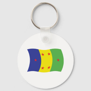 Chaveiro Pulseira com a bandeira do povo Ogoni