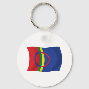 Chaveiro Pulseira com a bandeira do povo Sami