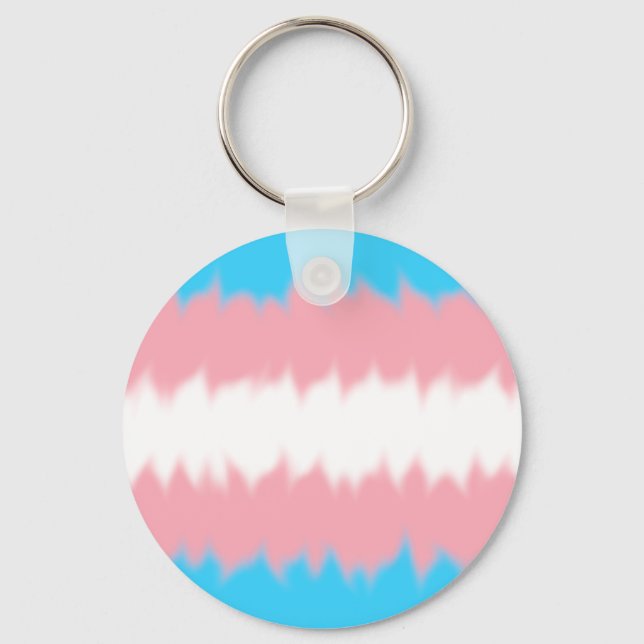 Chaveiro Pulseira com a bandeira Trans (Frente)