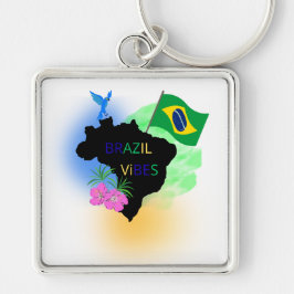 Chaveiro Pulseira com Bandeira do Brasil – Estiloso & Lembr