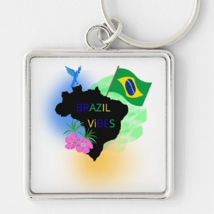 Chaveiro Pulseira com Bandeira do Brasil – Estiloso & Lembr