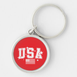 Chaveiro Pulseira com Bandeira dos EUA