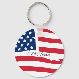 Chaveiro Pulseira com Bandeira dos EUA