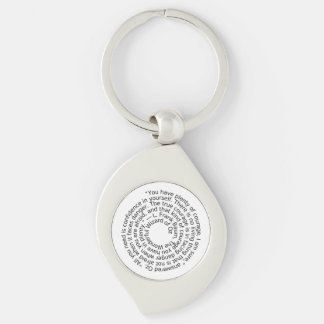 Chaveiro pulseira com citação de coragem do Mágico de Oz