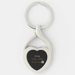 Chaveiro Pulseira com Código QR Personalizado de Onda Sonor