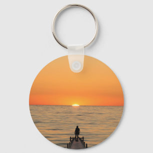 Chaveiro Pulseira com design Bismillah e pôr do sol