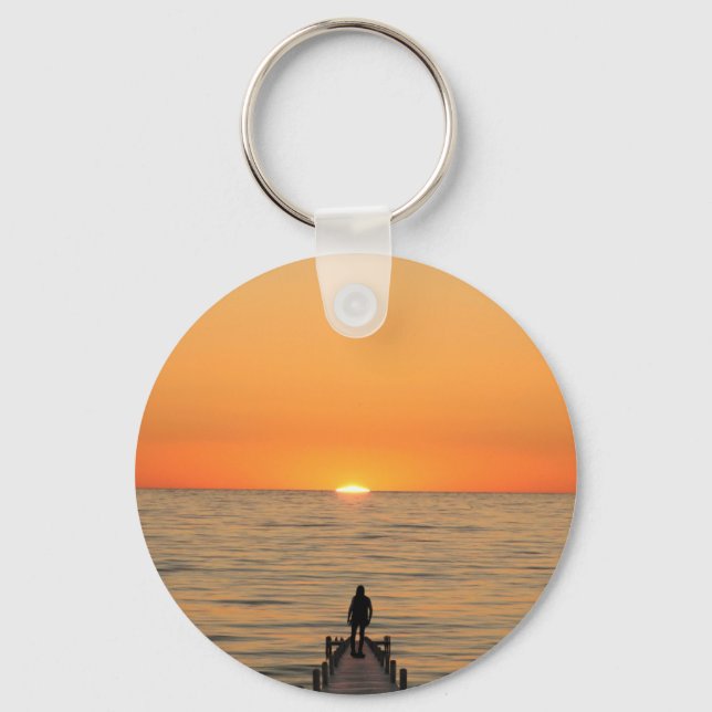 Chaveiro Pulseira com design Bismillah e pôr do sol (Frente)