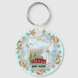 Chaveiro Pulseira com Farol de Minnesota Shells