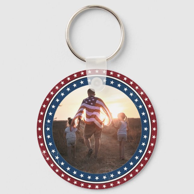 Chaveiro Pulseira com Foto Personalizada dos EUA 250 Aniver (Verso)