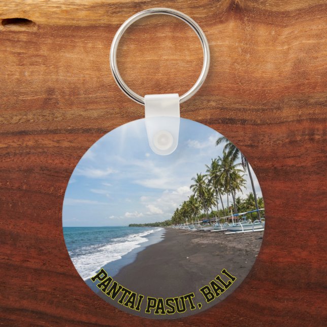 Chaveiro Pulseira com ícone da Praia de Pasut Bali Pôr do S (Verso)