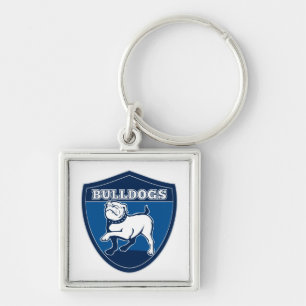 Chaveiro Pulseira com Insígnia de Cartoon de Bulldogs Ingle