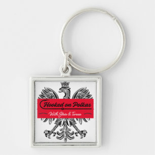 Chaveiro Pulseira com Logo do Hooked on Polkas