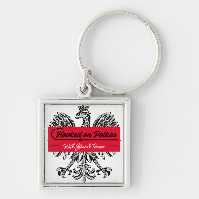 Chaveiro Pulseira com Logo do Hooked on Polkas (Frente)