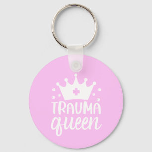 Chaveiro pulseira com nome coroa simples presente rosa enfe