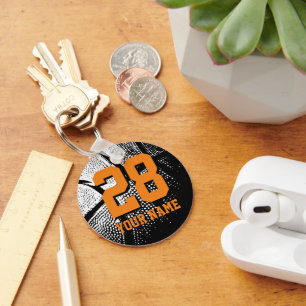 Chaveiro Pulseira com número da camiseta de basquete   Pers