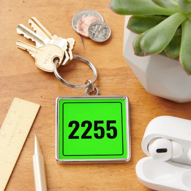 Chaveiro Pulseira com Placa de Identificação de Veículo Per (Mesa)