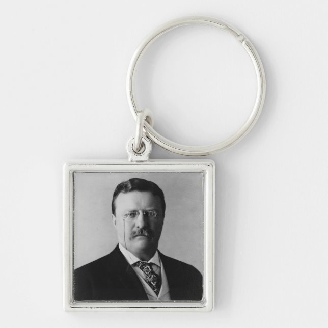 Chaveiro Pulseira com retrato do presidente Theodore Roosev (Frente)