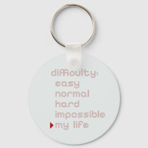 Chaveiro Pulseira com Silhueta de Humor de Gamer Pixel