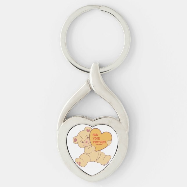 Chaveiro Pulseira Cor-de-Rosa Cinzenta Cinzenta Básica (Frente)